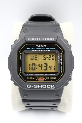 Rare Casio G-Shock JDM DW-5600EG DW-5600E 1545 Gold Fox Fire Digital Watch