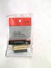 Lot of 2 25 Pin Male Crimp Type D-sub Connector