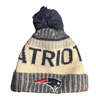 New England Patriots New Era 2017 Sideline Official Sport Knit Hat - Navy