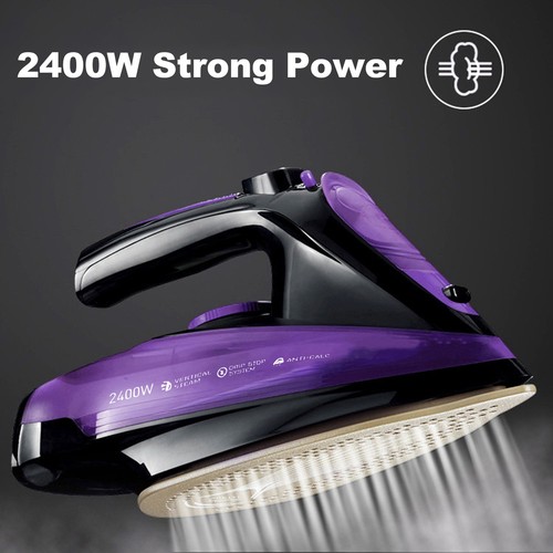 US SOKANY Cordless Iron Steam Iron 2400W Lightweight Portable Steam-Dry Iron - Picture 9 of 10