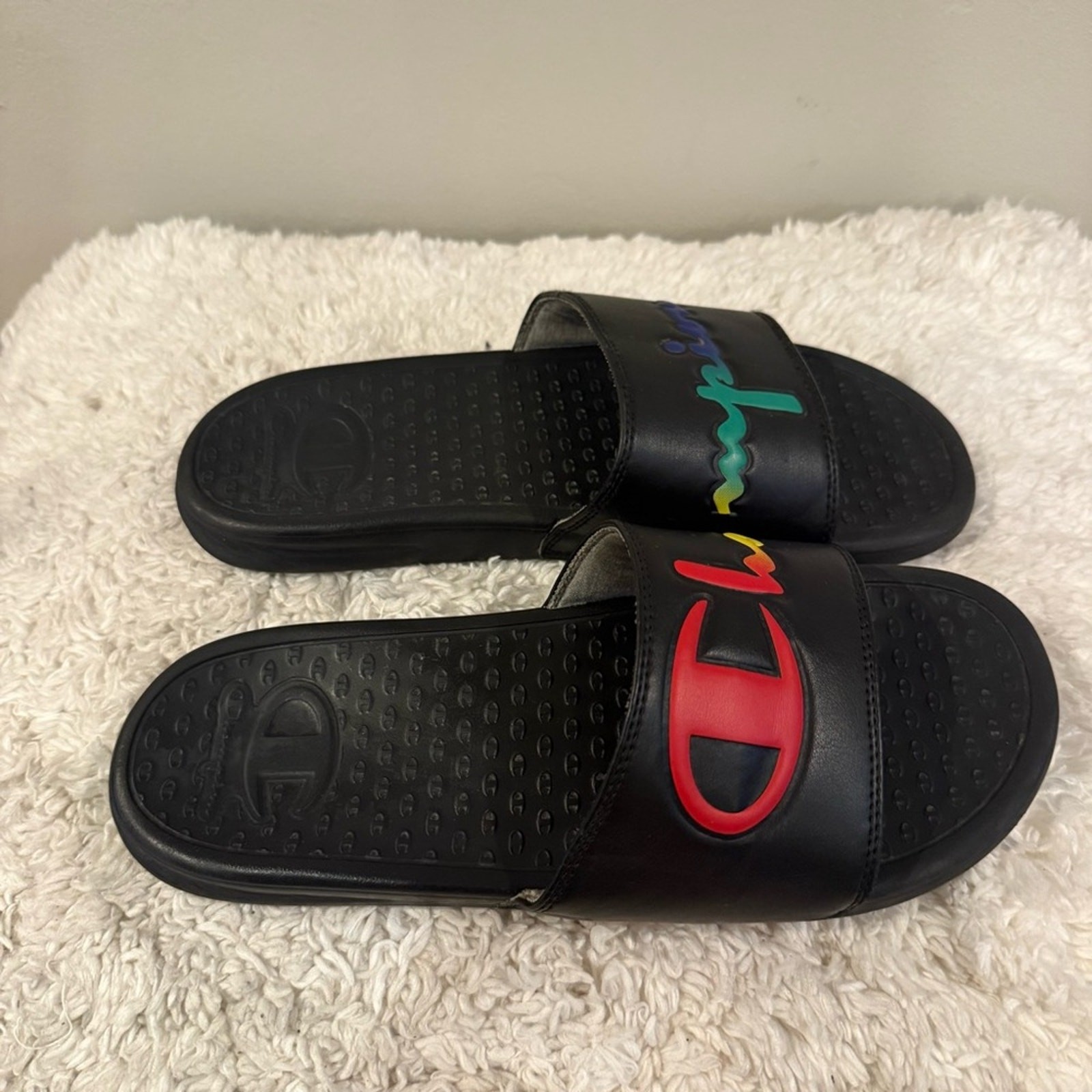 Champion Women's Super Slide Split Script Slides - image 3
