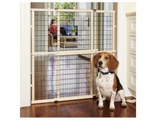 MYPET North States Wire Mesh Dog Gate: 29.5-48" Wide. Pressure Mount. No