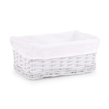 Woodluv Multi-purpose Wicker Shelf Storage Hamper Basket With Lining in 4 Colors