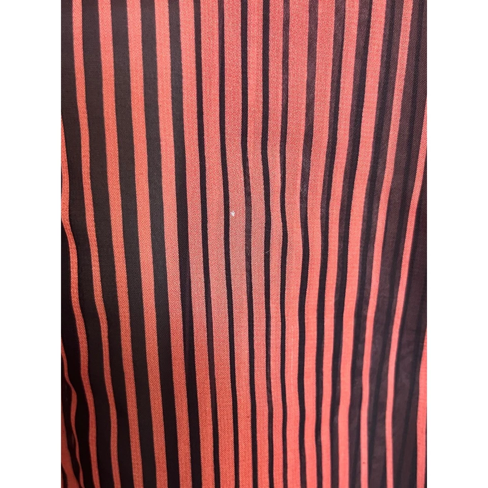 LulaRoe Kids Kimono Top Orange & Black Vertical Striped Open Front - Image 4 of 4