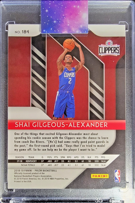 2018 Panini Prizm Shai Gilgeous-Alexander Silver Prizms RC #184 | eBay