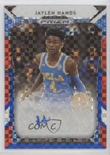 2019 Panini Prizm Draft Picks Red White & Blue 68/99 Jaylen Hands #56 Auto n0c