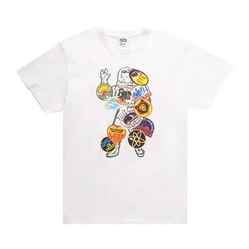 Billionaire Boys Club BB Land Sea Space Short-Sleeve White Tee 821-5211