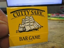 S25 MATCHBOOK COVER Matches Cutty Sark Bar Game Whiskey Lucky Match Scotch Stick