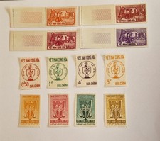 12 timbres du Viêtnam du Sud  - Année 1963