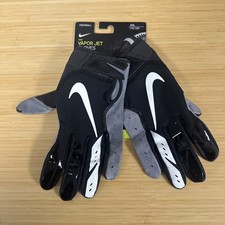 Nike Vapor Jet Black Football Gloves - Black/Gray White -  PGF910-017 - Sz: XXL