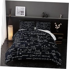Bedding Set for Boys,Mathematics Comforter Set, Math Queen Math Equations