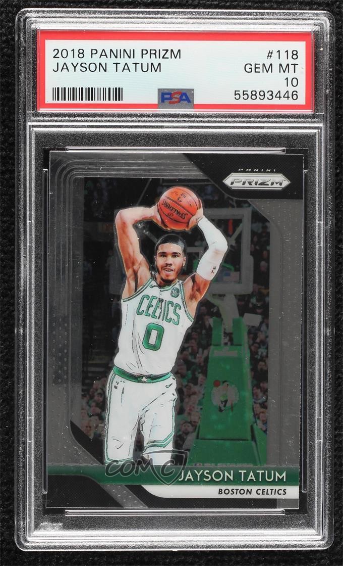 2018-19 Panini Prizm Jayson Tatum #118 PSA 10 GEM MT 11r9