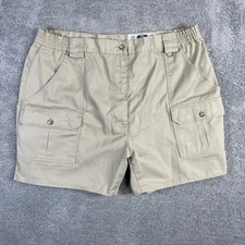 Tilley Endurables Shorts Womens 20 37x5 Tan Safari Cargo multi Pocket Flex Waist