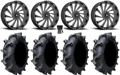 MSA Blade 18'' Wheels Mi 35x9.5 (8ply) BKT 171 Tires Kawasaki Mule Pro FXT  KRX