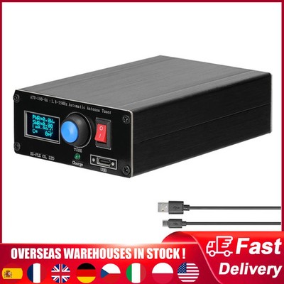 Mini Antennentuner 1.8-55MHz Automatisch OLED Display Akku portabel