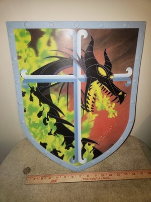 Disney Sleeping Beauty Maleficent Dragon Shield 19'' x 14'' Cosplay Foam Toy Prop