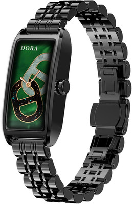 Black Fitness Tracker Luxury Slim Smart Bracelet for Women with Heart