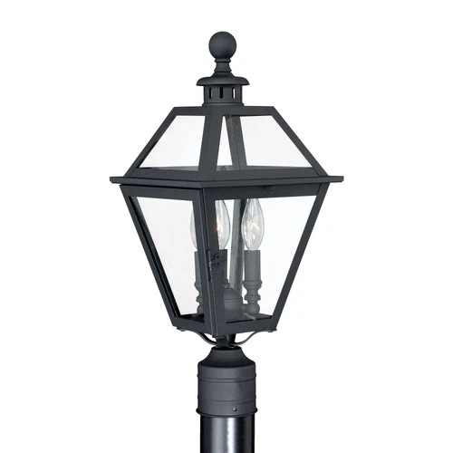 Nottingham 3-Light Outdoor Post in Transitional and Empire Style 19.75 Inches - Picture 1 of 6
