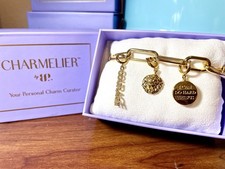 Ring Bomb Party Charmelier Charm Bracelet You Can Do Hard Things Gold Pl   