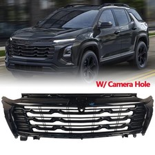 Front Bumper Grille Gloss Black W Camera Hole For 2025-2027 Chevy Equinox Lt Front Bumper Grille Gloss Black W Camera Hole For 2025-2027 Chevy Equinox Lt