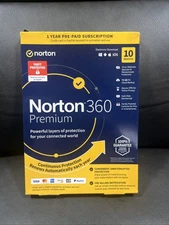 Norton Internet Security 360 Premium 10-Devices 1Yr, VPN, 75GBCloudback,DarkWeb 