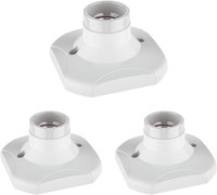 3X Deckenleuchte/Lampenfassung Elektra, Weiß, 1X E27 Max. 60W