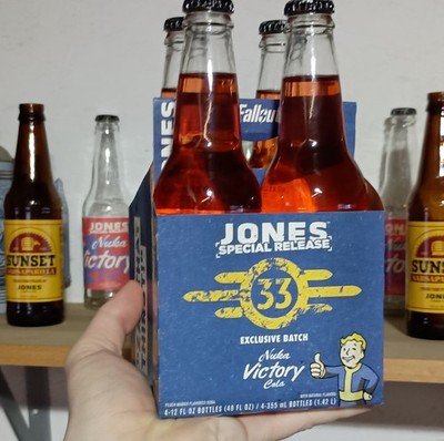 Jones Special Release Nuka Victory Cola Fallout Vault Boy 4-Pack Bottles