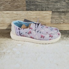Hey Dude Wendy Unicorn Sparkle Kids Loafers Shoes Sz 13 C13 Lilac Round Toe