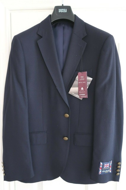 short navy blazer