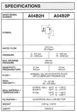 STERLING A04B2PZ-N CARTRIDGE PRESSURE REGULATION VALVE