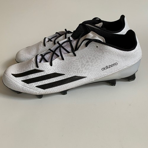 Adidas Adizero 5 Star 5.0 Mens Football Cleats AQ8733 White/ Black Size 17