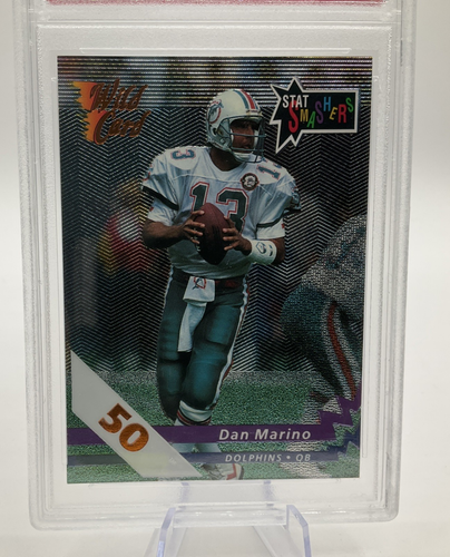 1992 Wildcard Stat Smashers Dan Marino #SS10 Bronze 50 PSA MINT 9 - Picture 3 of 10