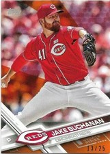 2017 TOPPS MINI ONLINE EXCLUSIVE ORANGE PARALLEL #US75 JAKE BUCHANAN 13/25