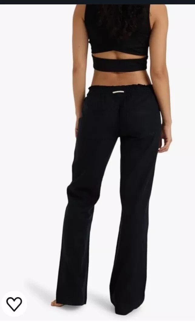 パンツ LINEN-VISCOSE BLEND PANTS Buy Stone Natural Linen Viscose Drawstring Trousers from
