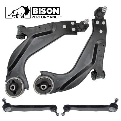 Bison Performance 4pc Front Lower Control Arm Sway Bar Link Kit For X-Type 02-08