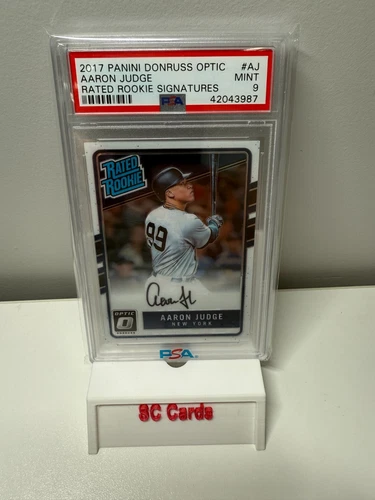 Aaron Judge 2017 Panini Donruss Optic Rated Rookie RC Auto #RRS-AJ PSA 9 MINT