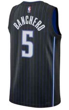 CANOTTA/JERSEY DA COLLEZIONE-BASKET NBA-ORLANDO MAGIC-BANCHERO-NERA