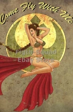 WW2 Picture Photo Pinup Come Fligth With Me 6164