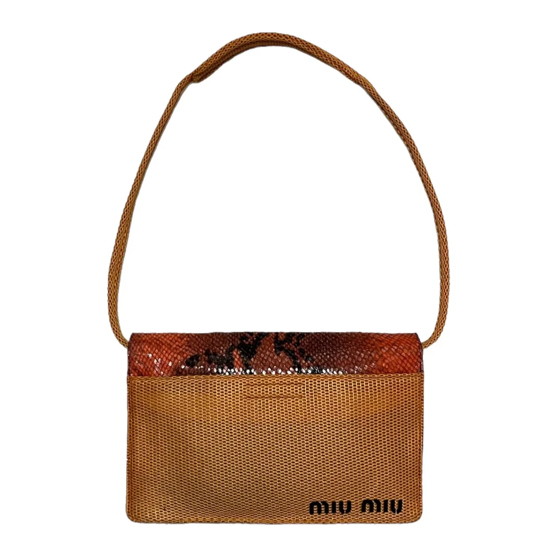 MIU MIU Fall Winter 1999 Python Mesh Hand Bag
