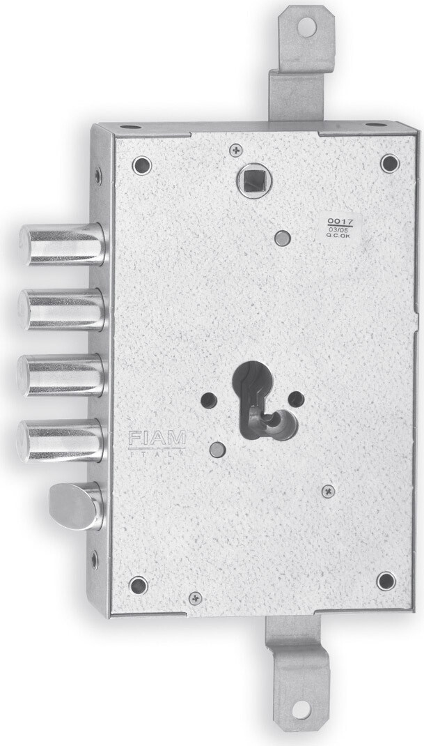 Serratura Porta Blindata 4 Mandate Scrocco reversibile Fiam 66803280G04
