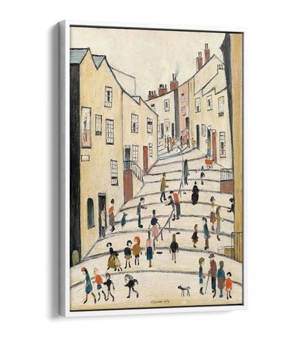 LOWRY CROWTHER STREET STOCKPORT -FLOAT EFFECT CANVAS WALL ART PIC PRINT GRAFFITI - Picture 4 of 12