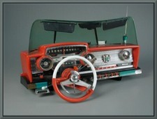 1960s Playmobile Dashboard, Tool Box - Refrigerator Magnet 42 MIL, READ NOT 3D