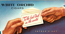 WHITE ORCHID CIGAR BOX INNER LABEL To the Best Dad in the World Father's Day