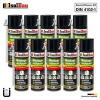 Bauschaum Montageschaum Mit AussprüHrohr 10 X 500 Ml Pu Schaum Fenster Schaum