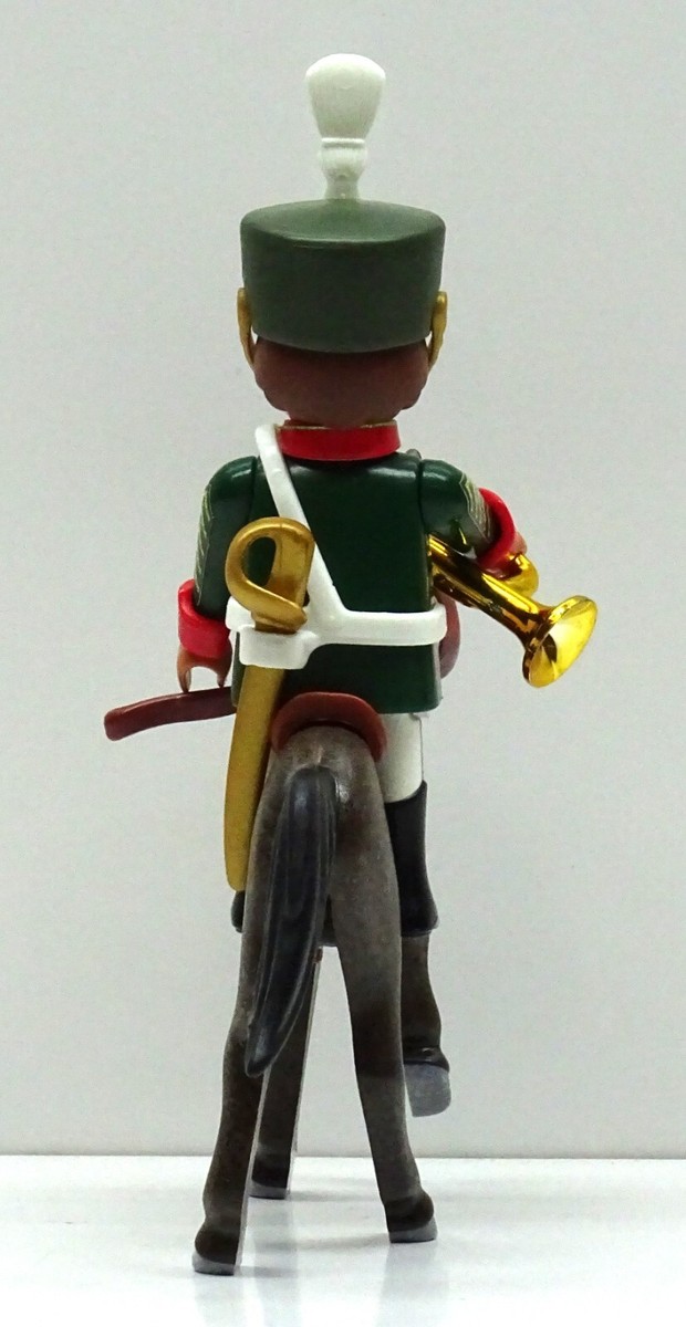 Playmobil Custom – Trompettiste Français Garde Napoléon (vert)