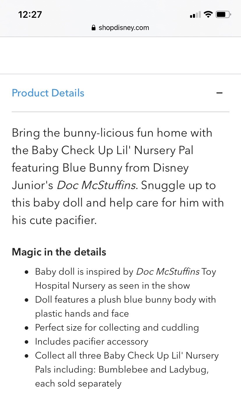 doc mcstuffins nursery pals blue bunny