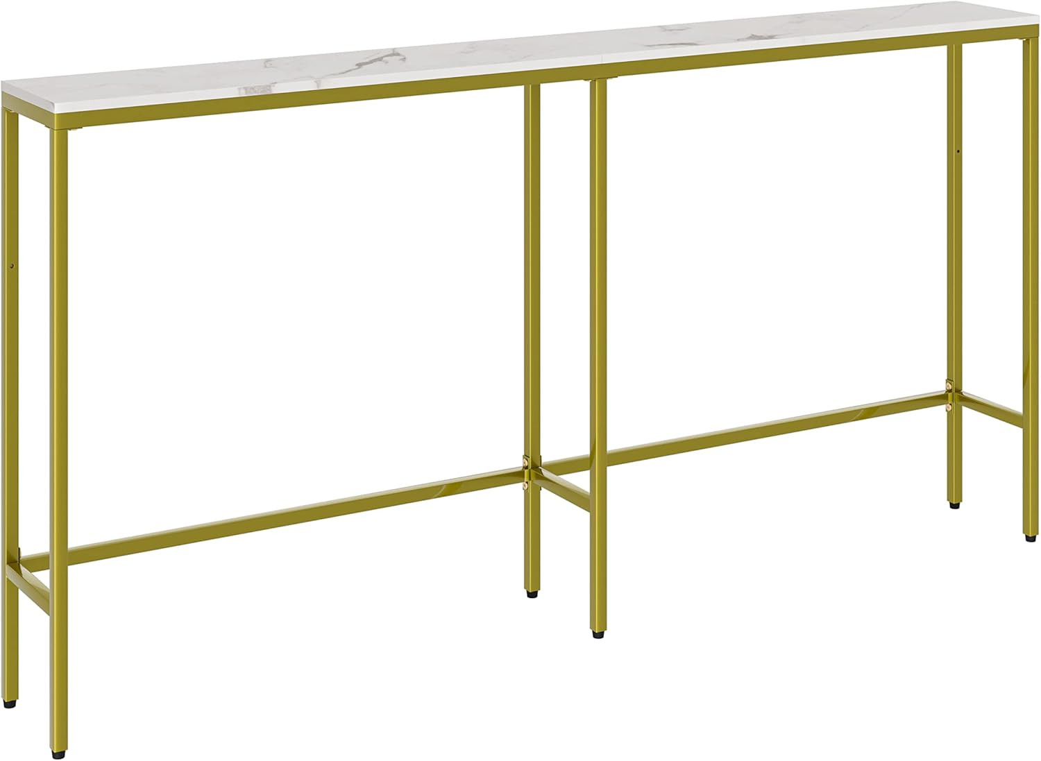 63" Console Table,Modern Narrow Long Sofa Table behind Couch,Skinny Entry Table