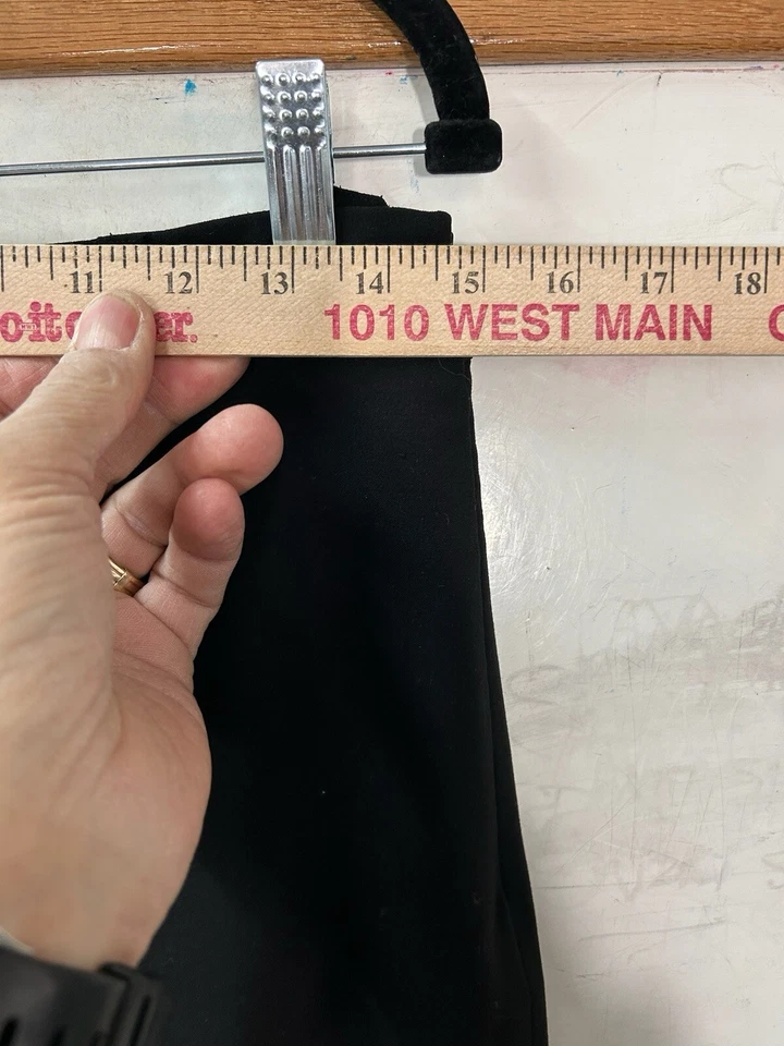 Grace Elements Women Pants 10 Black Casual Dress Solid Stretch Straight Leg - Image 4 of 4