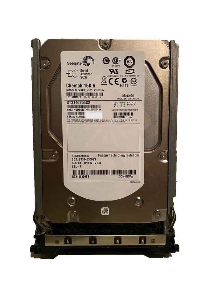 FUJITSU A3C40096035, S26361-H1036-V100, 146GB SAS HDD 3G 15K 3.5” WITH CADDY - Image 3 of 3