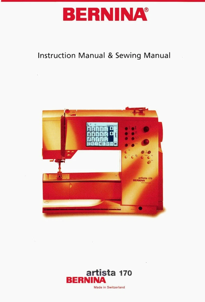 Bernina Artista 170 180 Service Manual, 51 OFF